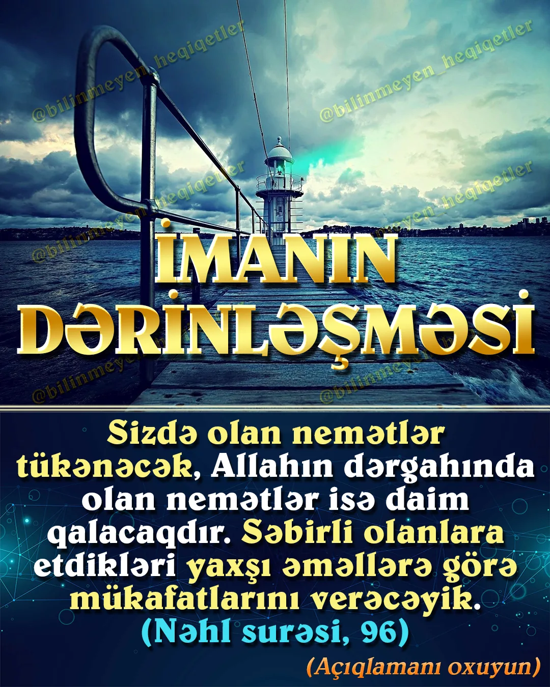 Allah dünya həyatında insanları çətinliklərlə sınayacağını bildirmişdir