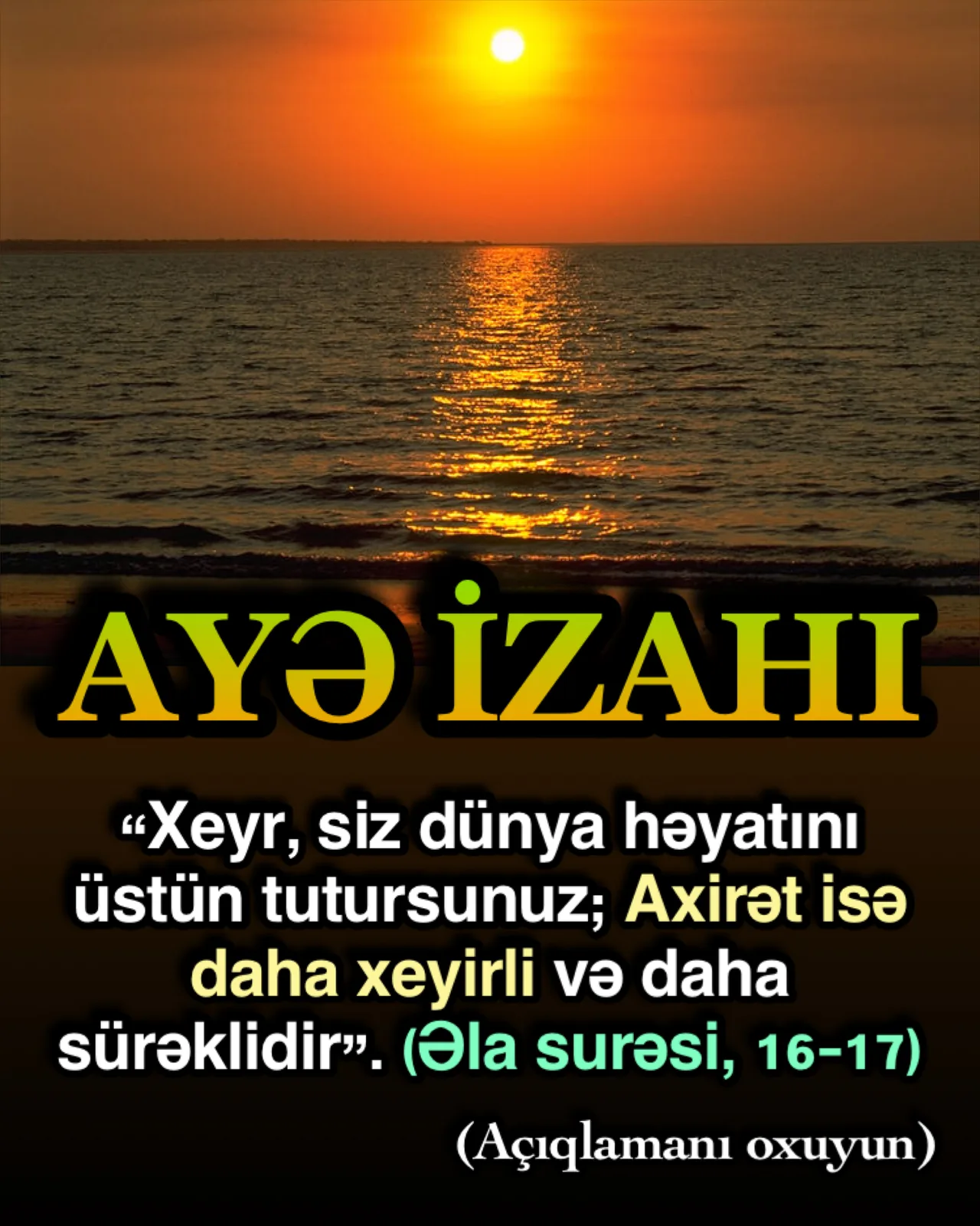 Allah dünyanı cənnəti xatırladan bir çox gözəl nemətlə doldurmuşdur