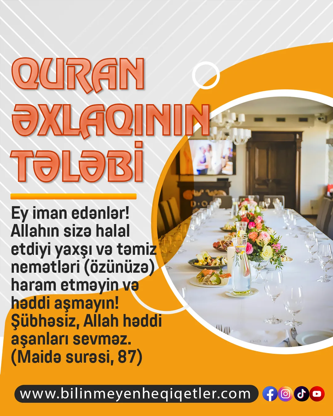 Quran əxlaqının tələbi