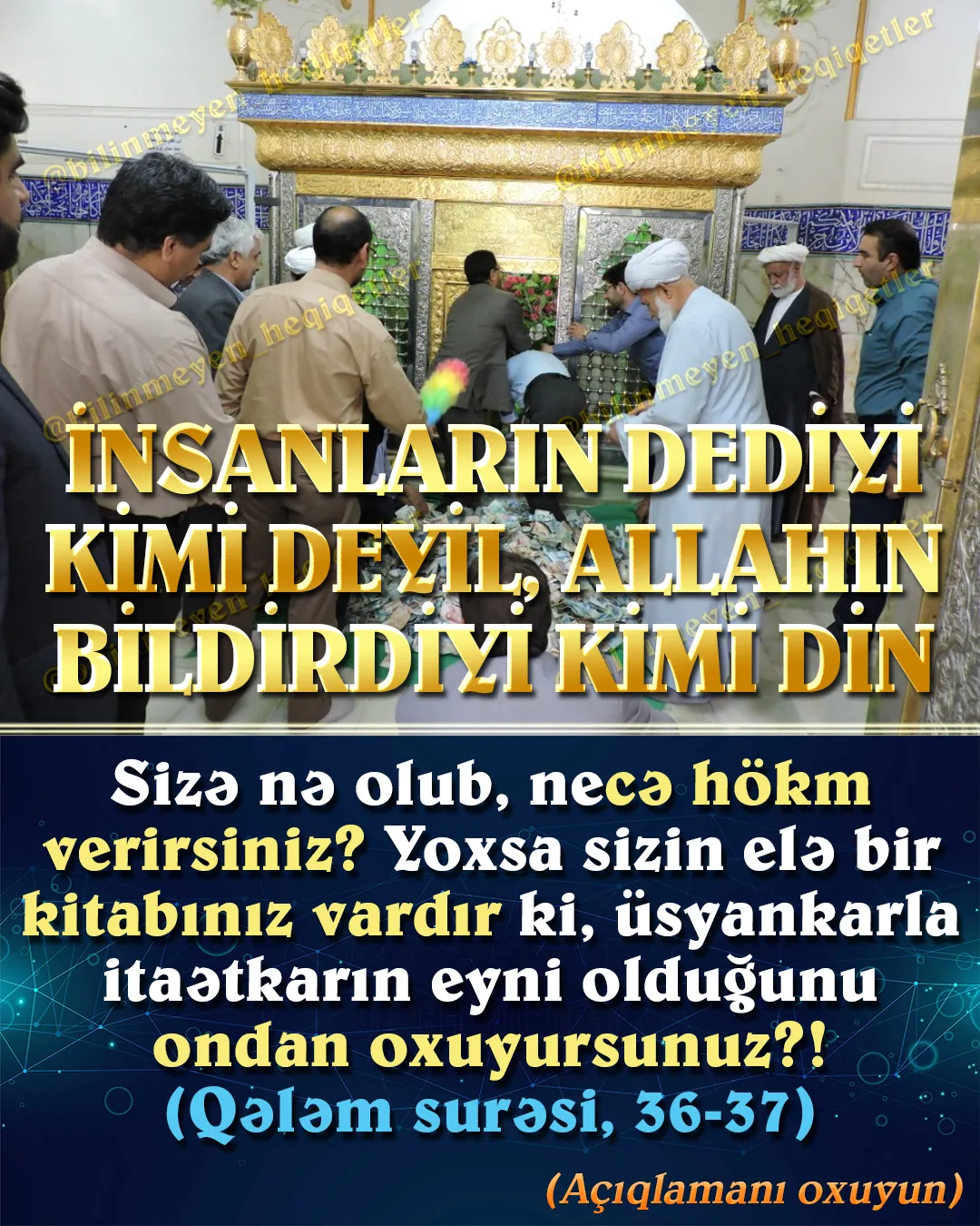 Allah insanlara hansı əxlaqa sahib olmalarını, necə həyat yaşamalarını bildirmişdir (2)