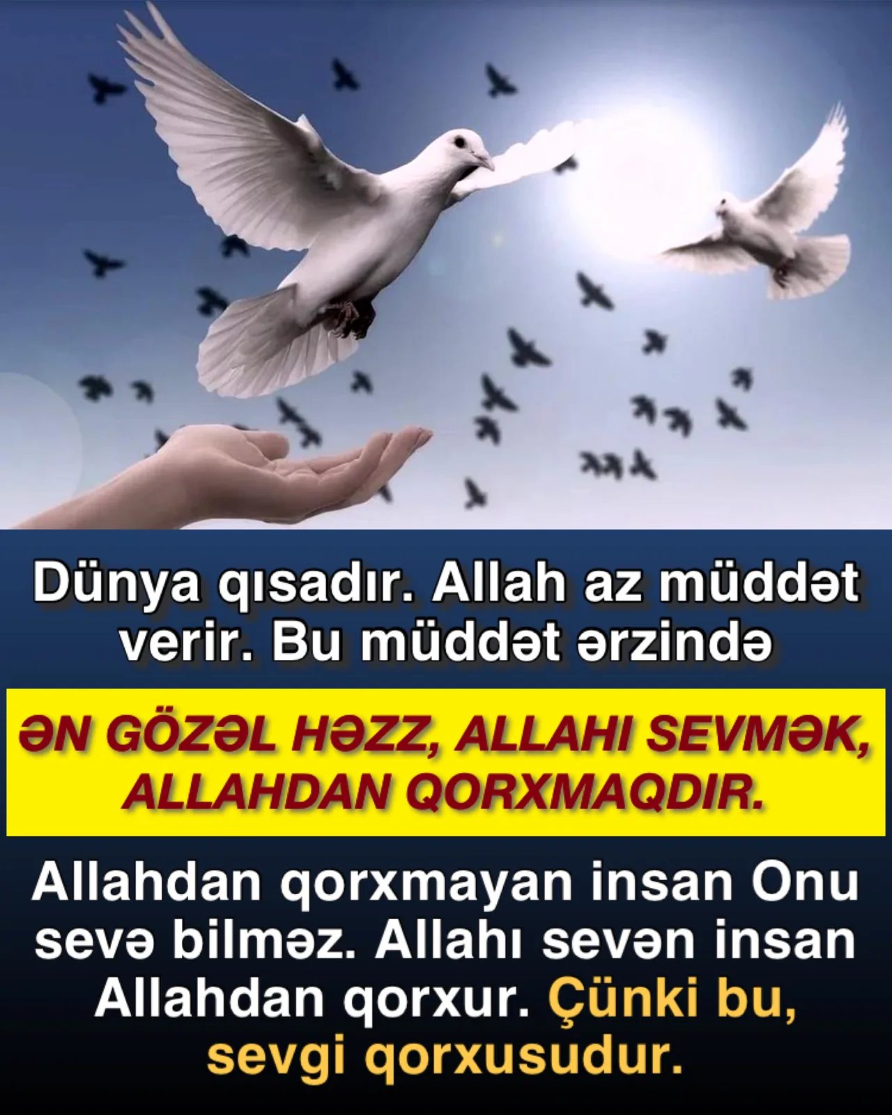 Allah qorxusunu artıran gözəl əxlaq