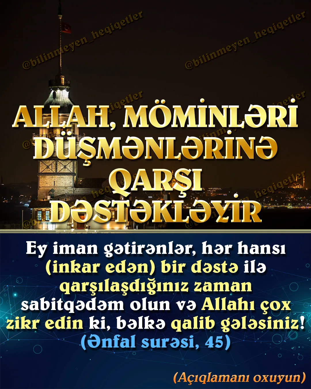 Allahın təqdiri olaraq iman gətirənlərin sayı hər dövrdə az olmuşdur