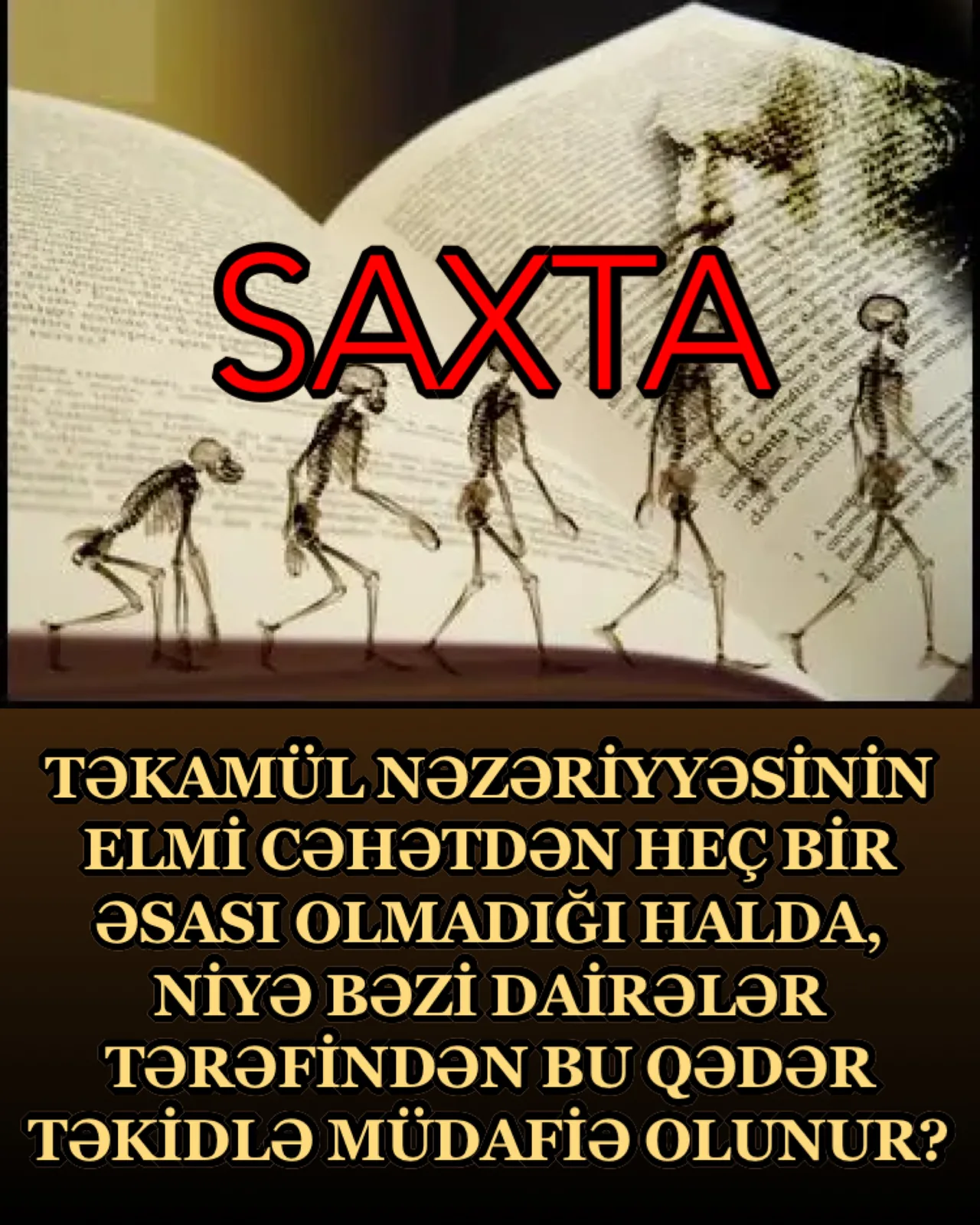 Təsadüf iddiasının əsl məqsədi
