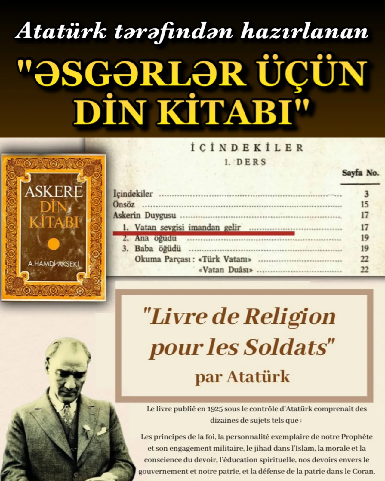 Atatürkün səhv başa düşülməsinin təməl səbəbi, ölümündən sonra onu təmsil edən səhv adamlardır