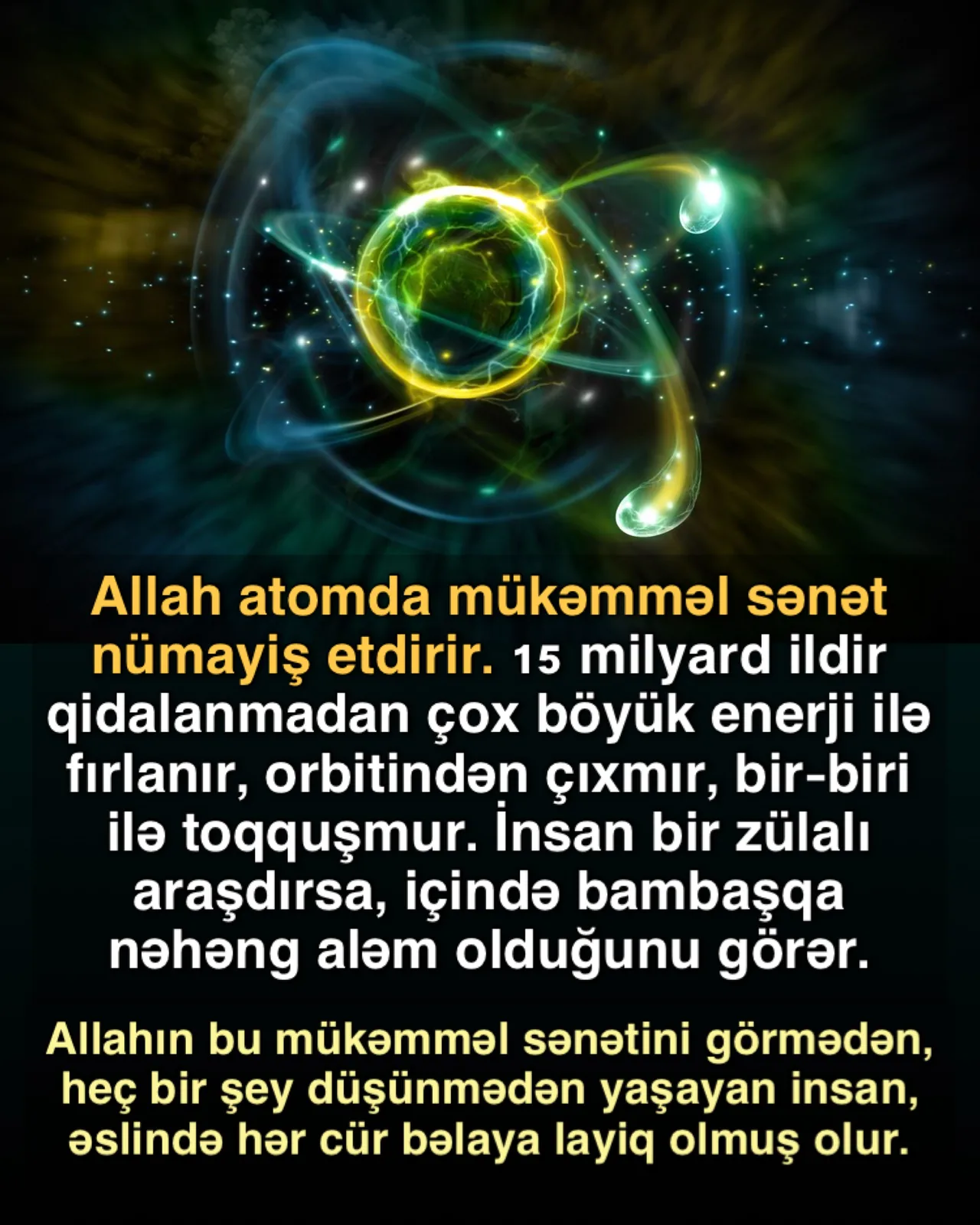 Atomlardan qurulan həyat