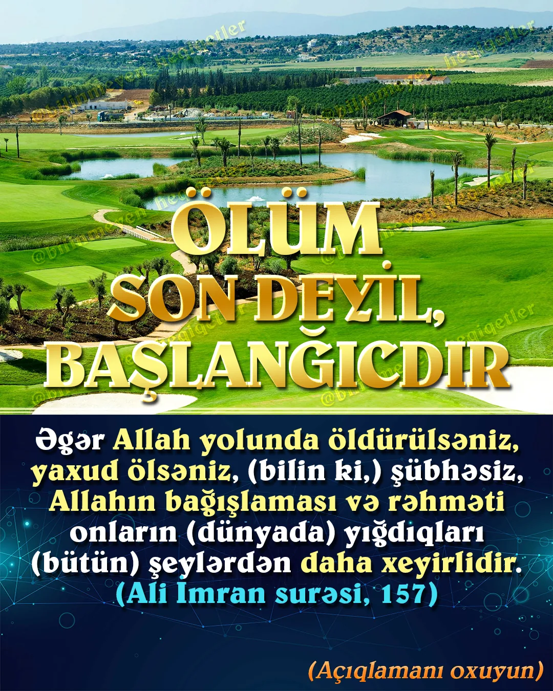 Axirət inancı zəif olan, yaxud heç olmayan insanların ölüm və ölümdən sonrakı həyata baxışı