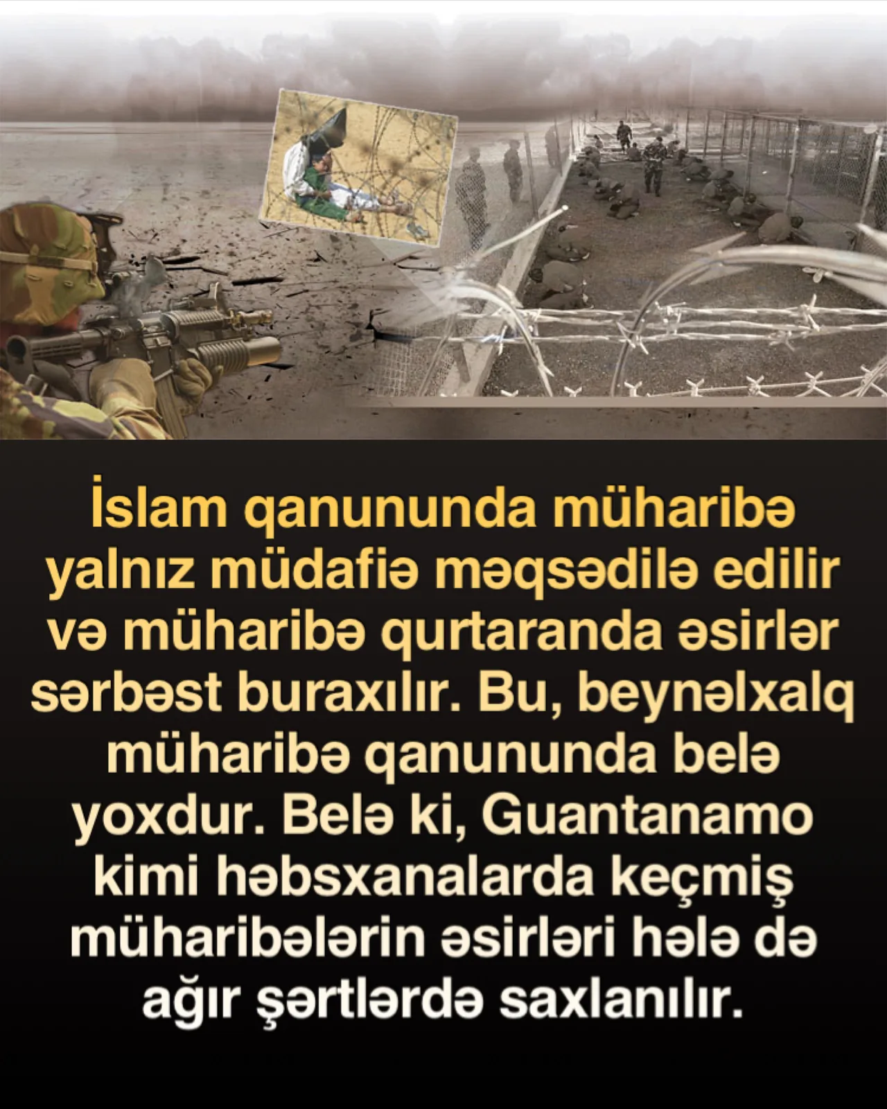 Başqa ayələrdə olduğu kimi, bu ayədə də savaş mühiti diqqəti cəlb edir