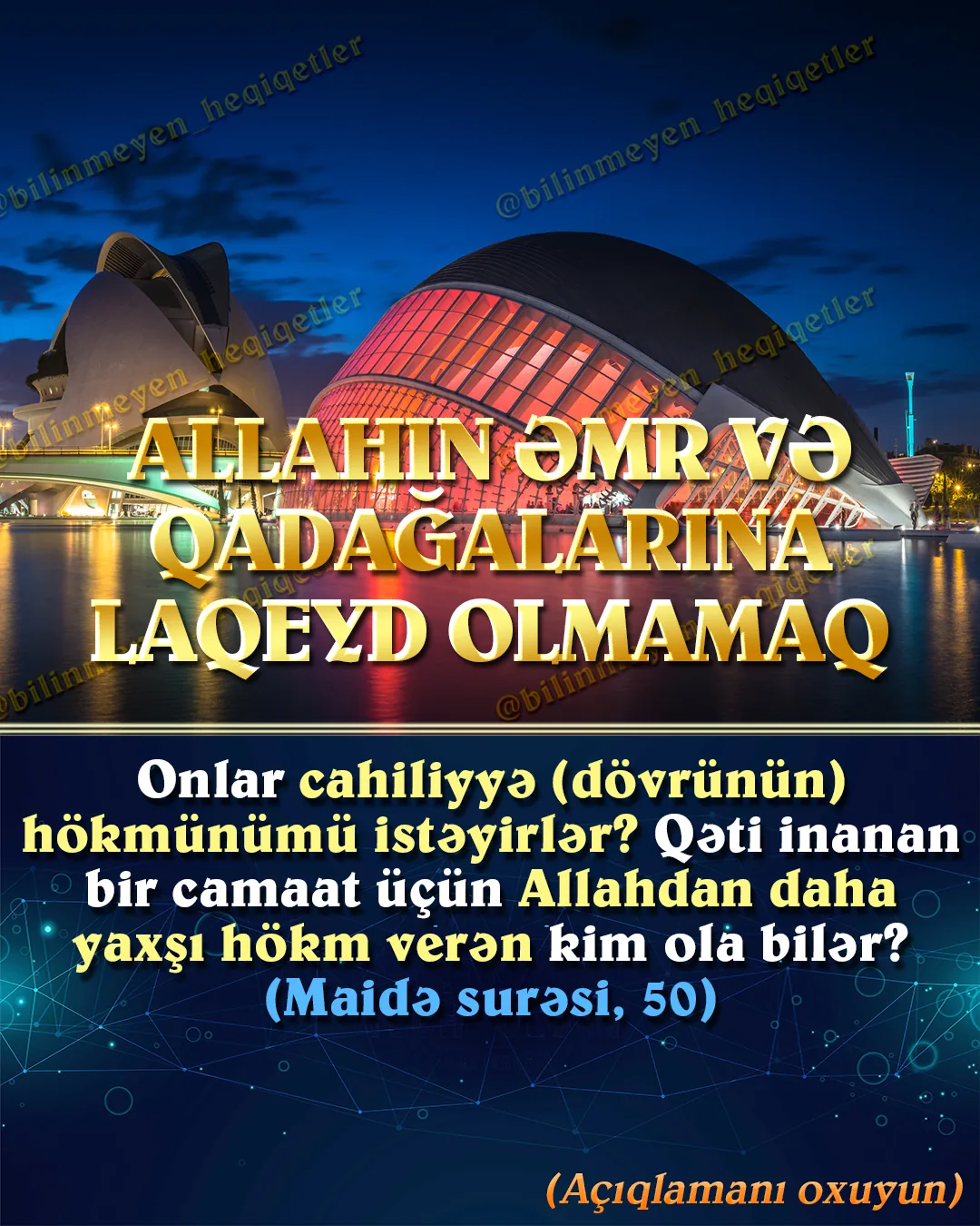 Bir çox cəmiyyətdə məşhur olan yanlış din anlayışı var
