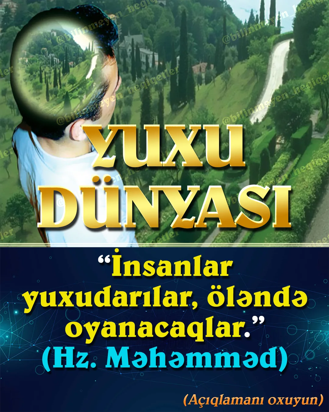 Biz videoya baxanda əslini görə bilmərik, bir səsin əslini eşidə bilmərik