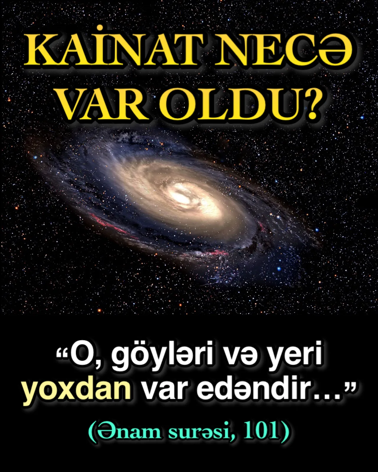 Kainatın yaranması: Big Bang və Quran