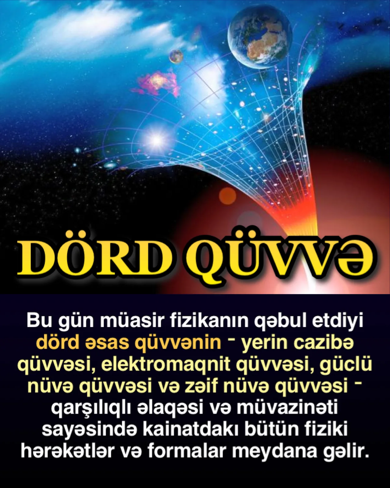 Dörd əsas qüvvənin incə müvazinəti