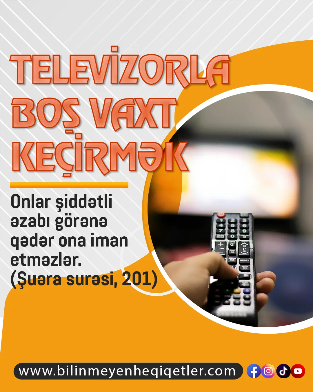 → Cahil cəmiyyətdə evdar qadınların həyatının böyük hissəsi televizor qabağında keçir