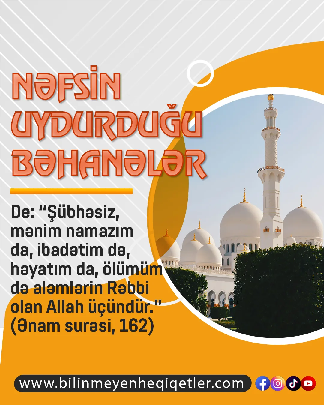 Davranışların qaynağının nəfs yoxsa Allahın rizası və vicdan olduğu sualına bəzi əsas meyarlar