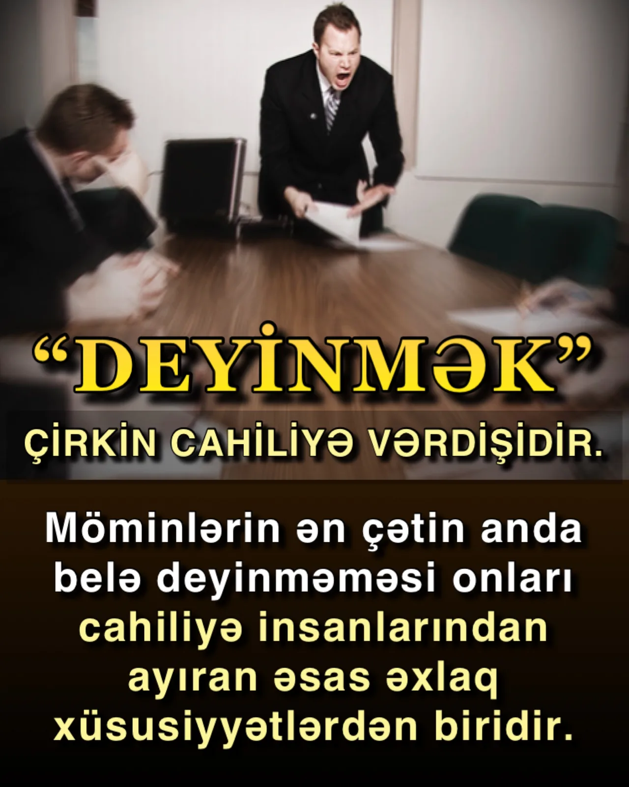 Deyinmək və şikayətçi üslubla danışmaq