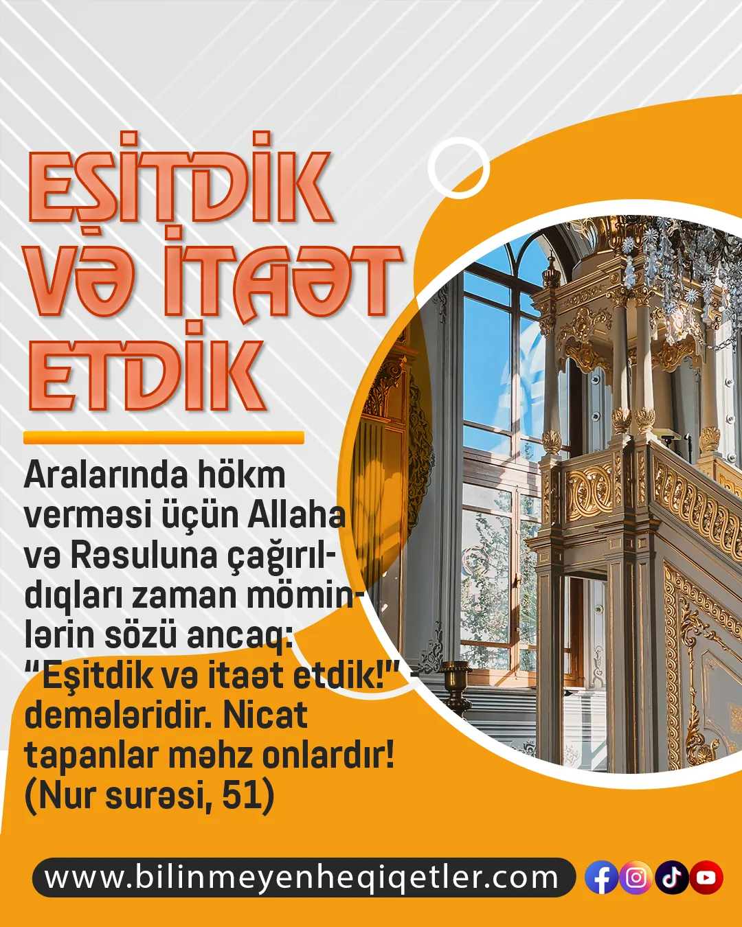 Din əxlaqı ilə ilk dəfə tanış olan və hələ də cahiliyyə əxlaqının təsiri altında olduqları