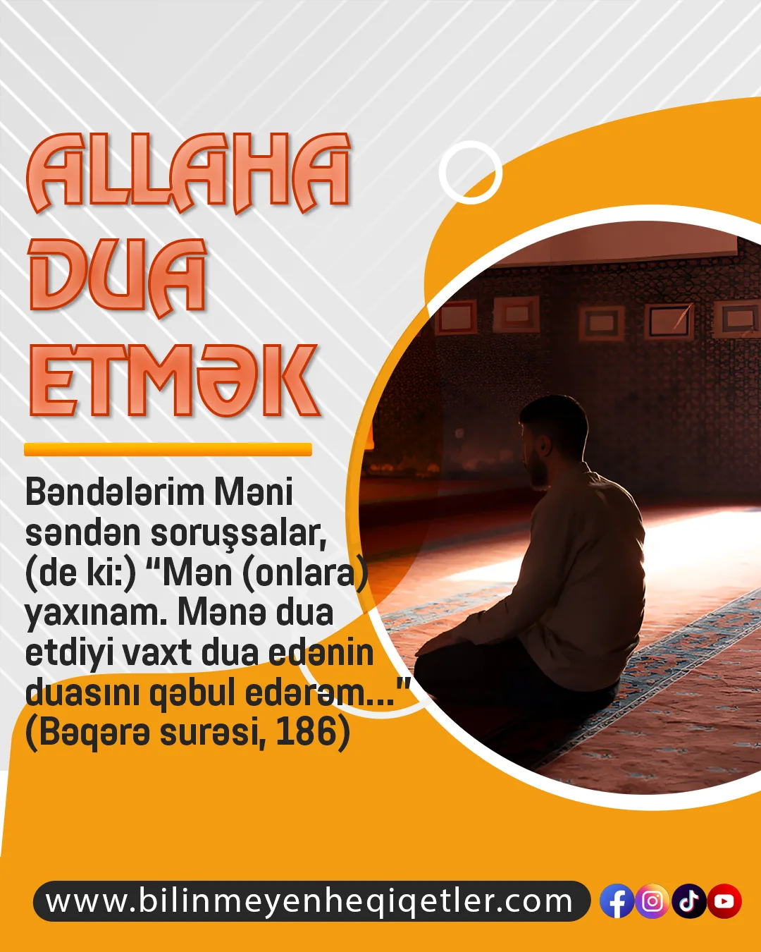 Dua rəbbimizin Rəhman və Rəhim adının çox üstün təcəllisi, möminlərə çox böyük lütfüdür