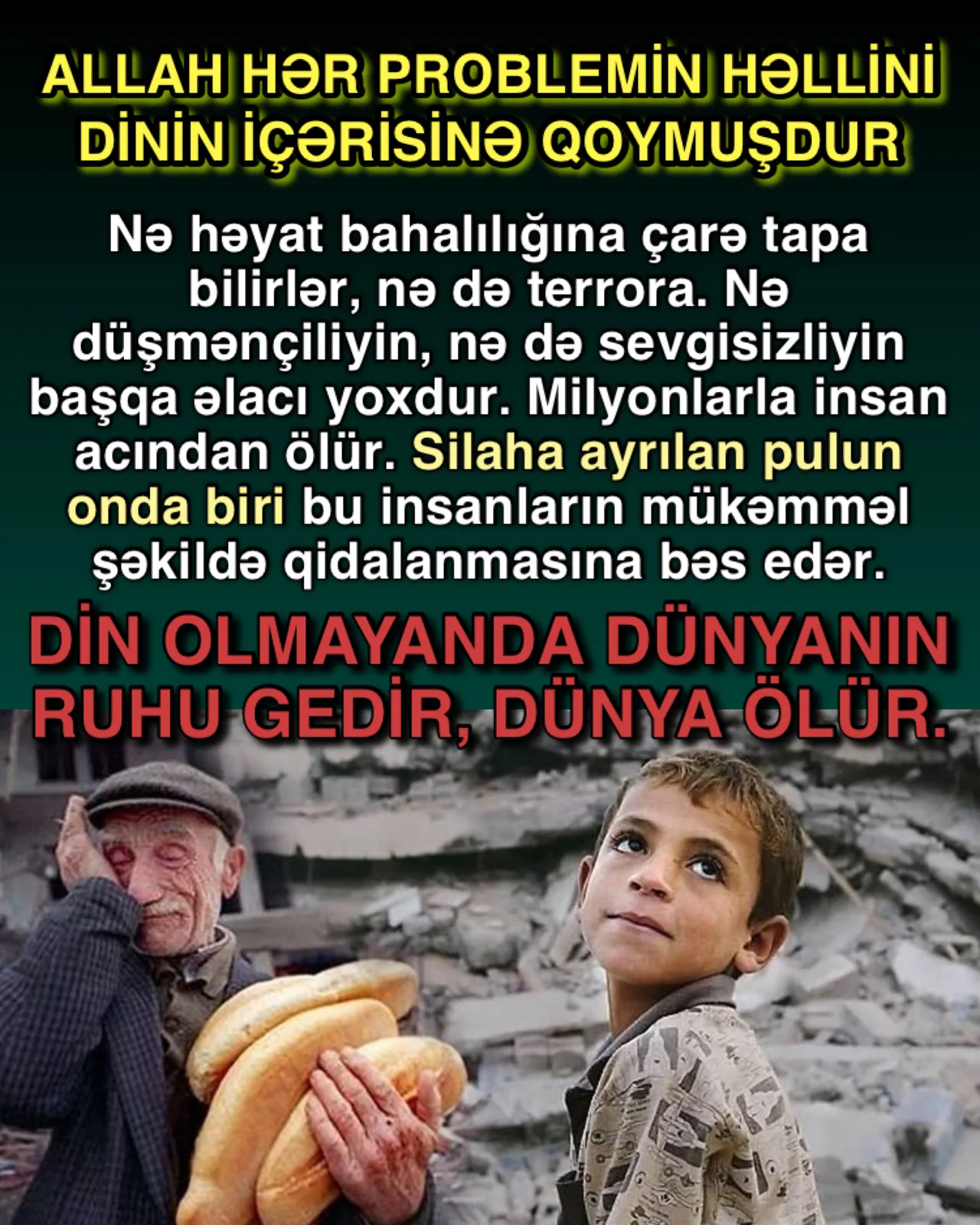 Dünya problemlərinin həlli: İslam əxlaqı