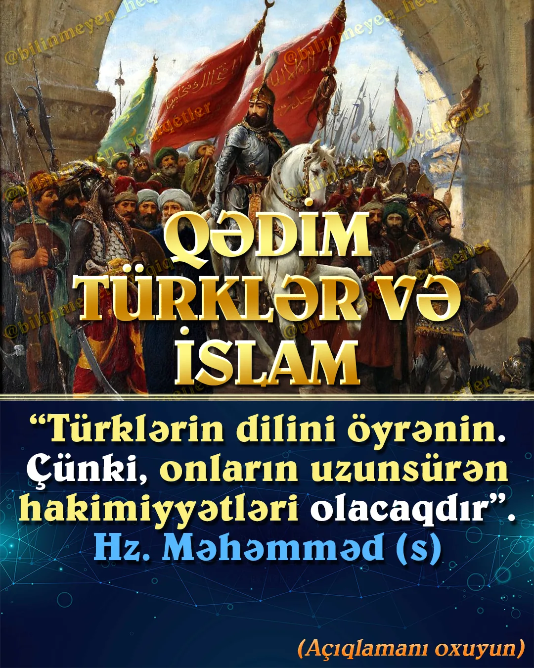 Dünya tarixinə nəzər salsanız, dərhal anlayarsınız ki, türklər heç vaxt dövlətsiz qalmayıblar