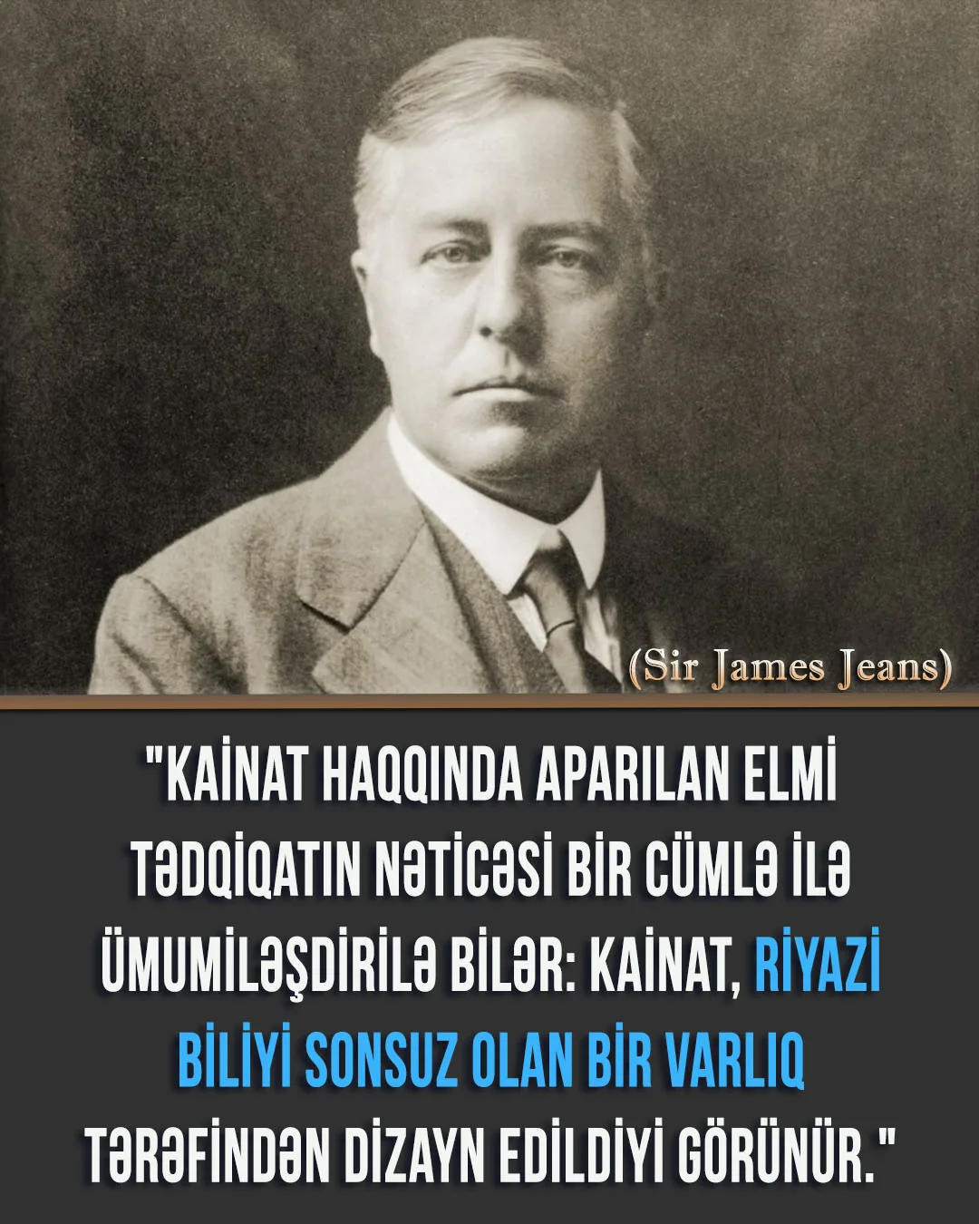 Elmi nailiyyətlər bizi çox mühüm nəticəyə gətirir