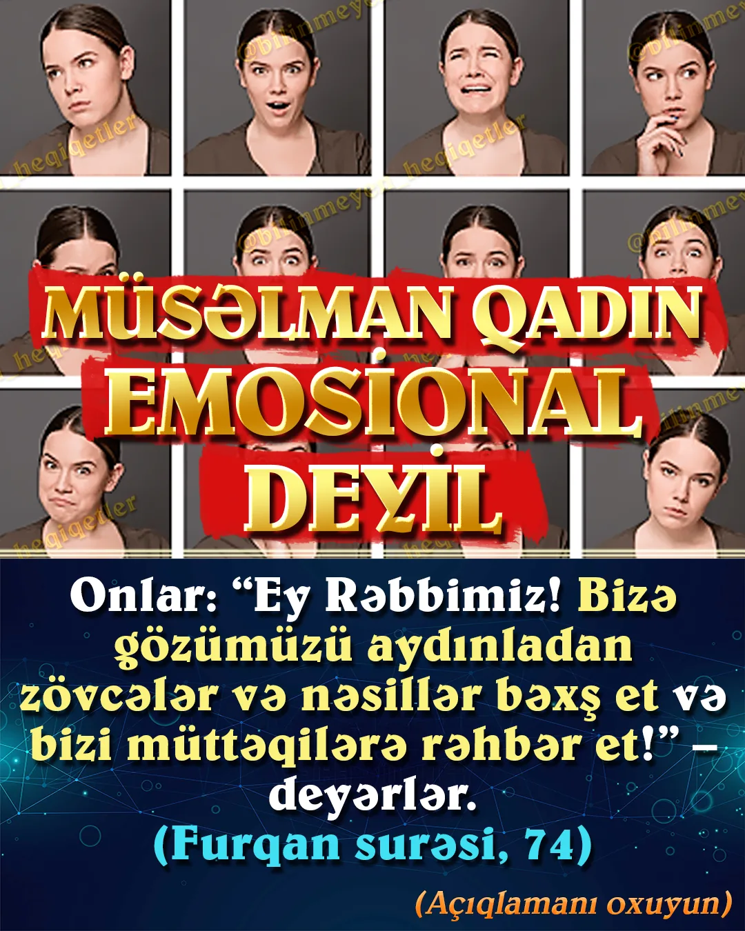 Emosionallıq, din əxlaqının yaşanmadığı cəmiyyətdə mənfi xüsusiyyət hesab edilmir