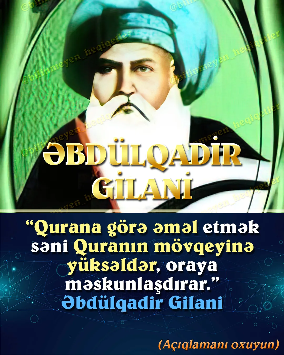 Əsl adı Muhyiddin Əbu Məhəmməd ibn Cəngi Dostdur