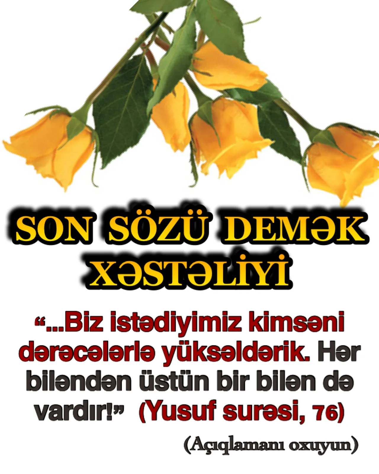 Ətrafınızdakı insanları bir neçə saat müşahidə etsəniz, böyük əksəriyyətinə hakim olan vacib