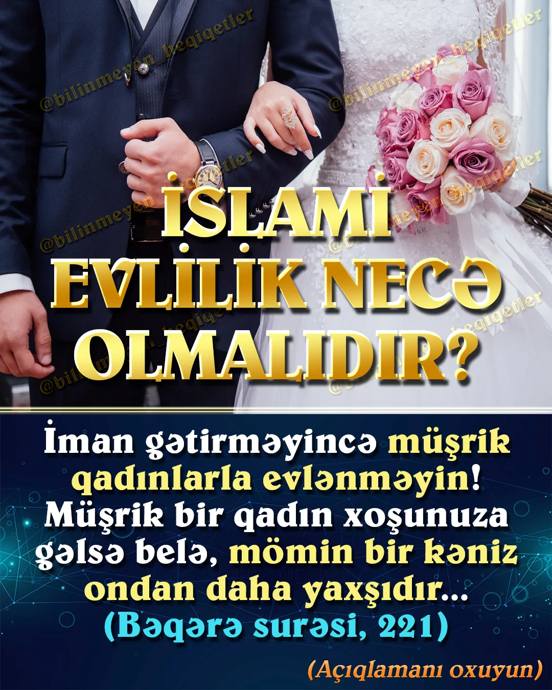 Evlilik saf sevgi ilə olar