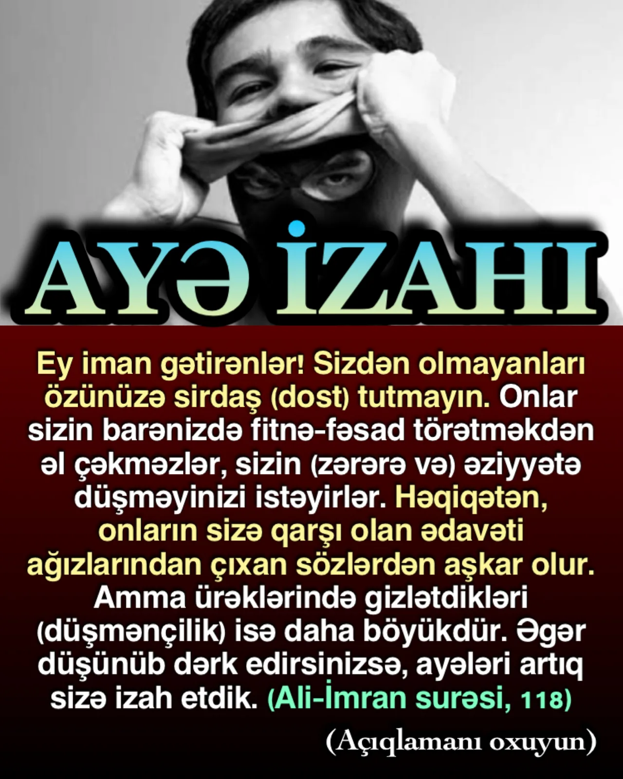 Ey iman gətirənlər!