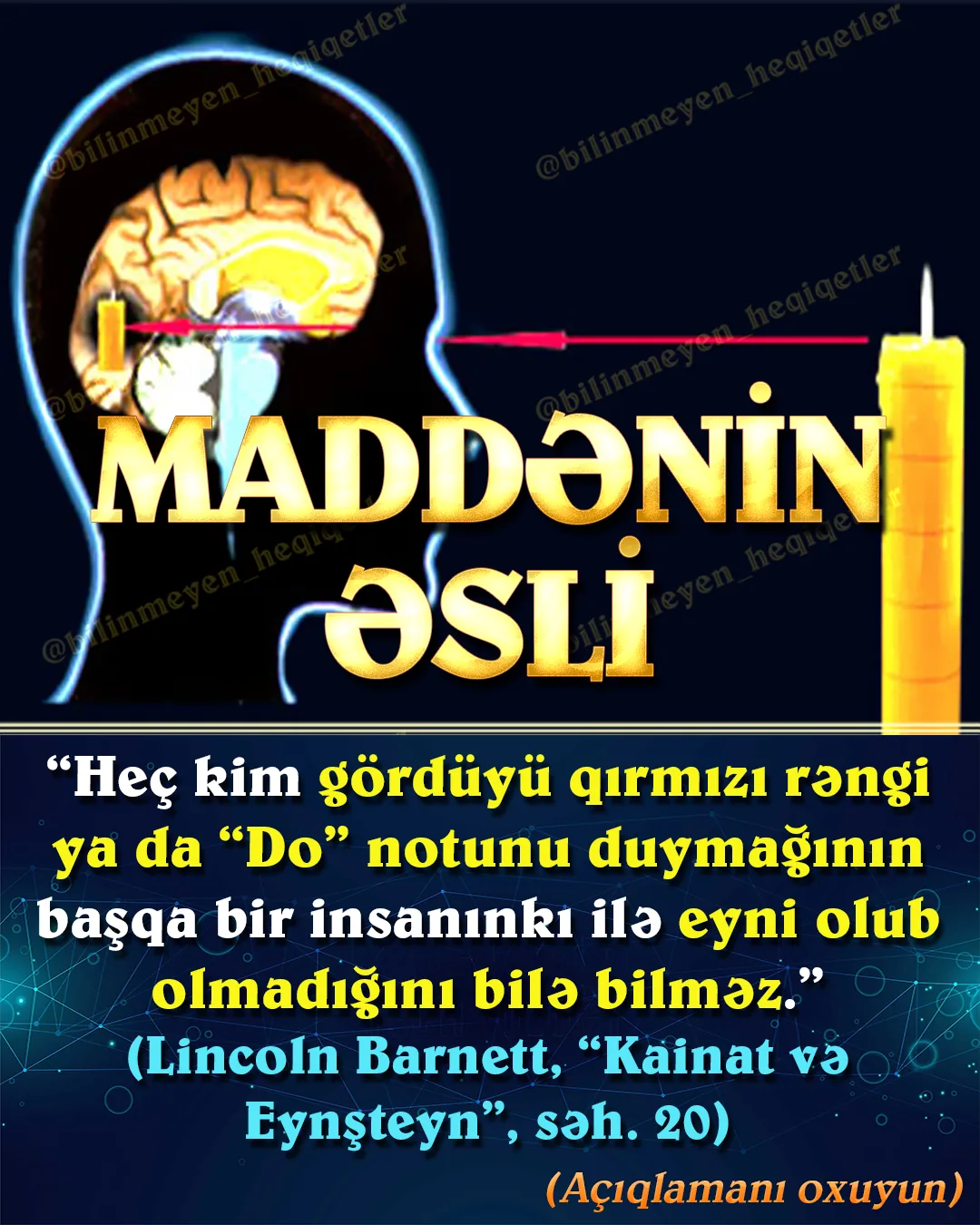 Görmə əməliyyatı çox mərhələli bir şəkildə reallaşar
