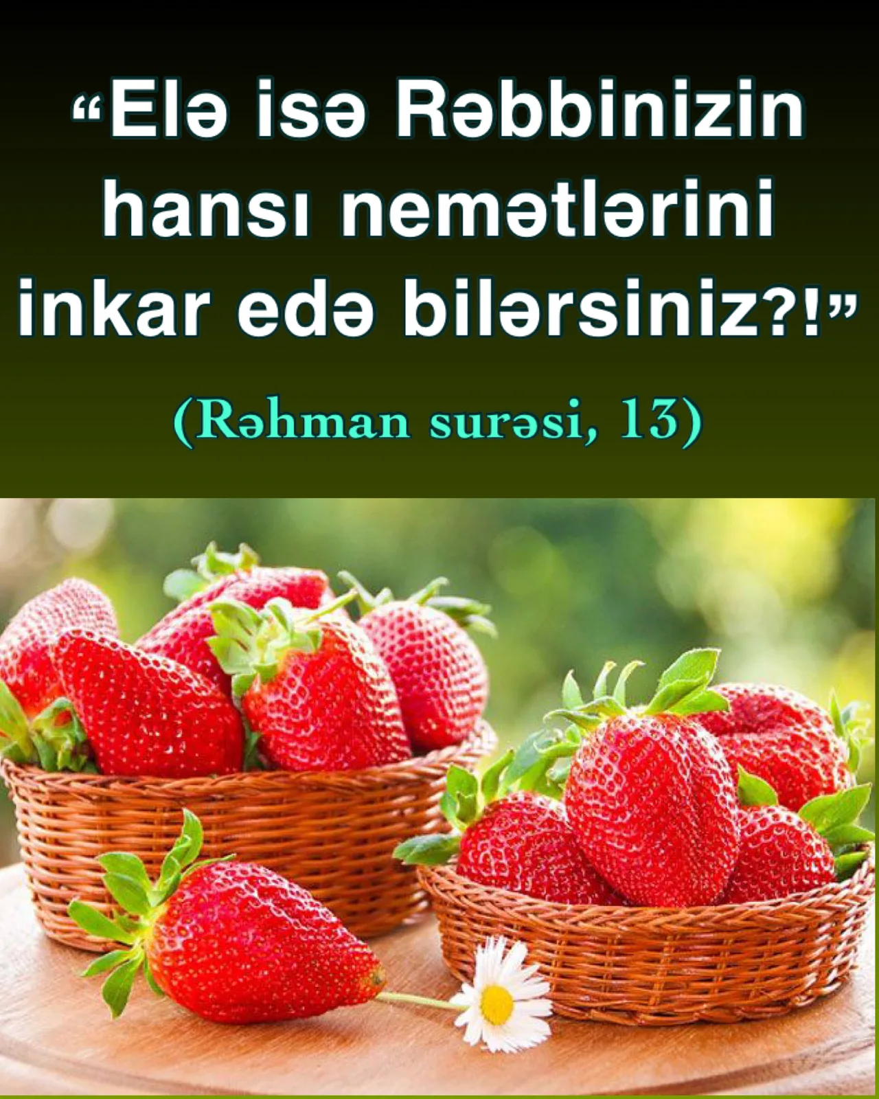 Gündəlik həyatımızdaki nemətlər