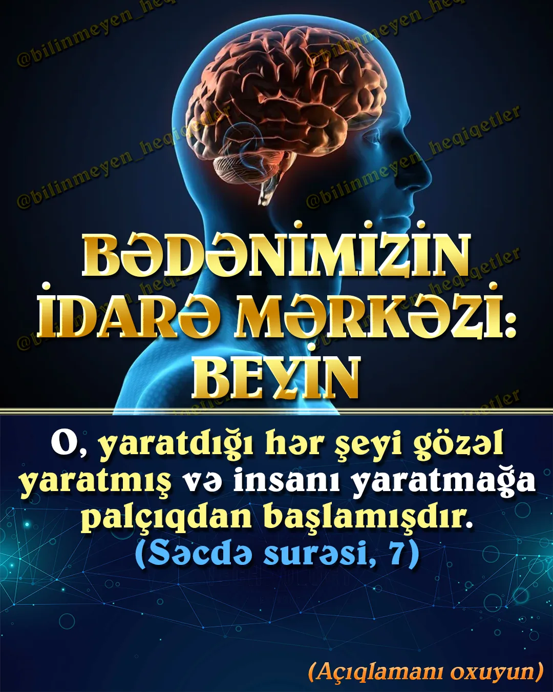 Həm həssas quruluşu, həm də çox əhəmiyyətli vəzifələri olan beyin, bədəndə hər tərəfli qorunur