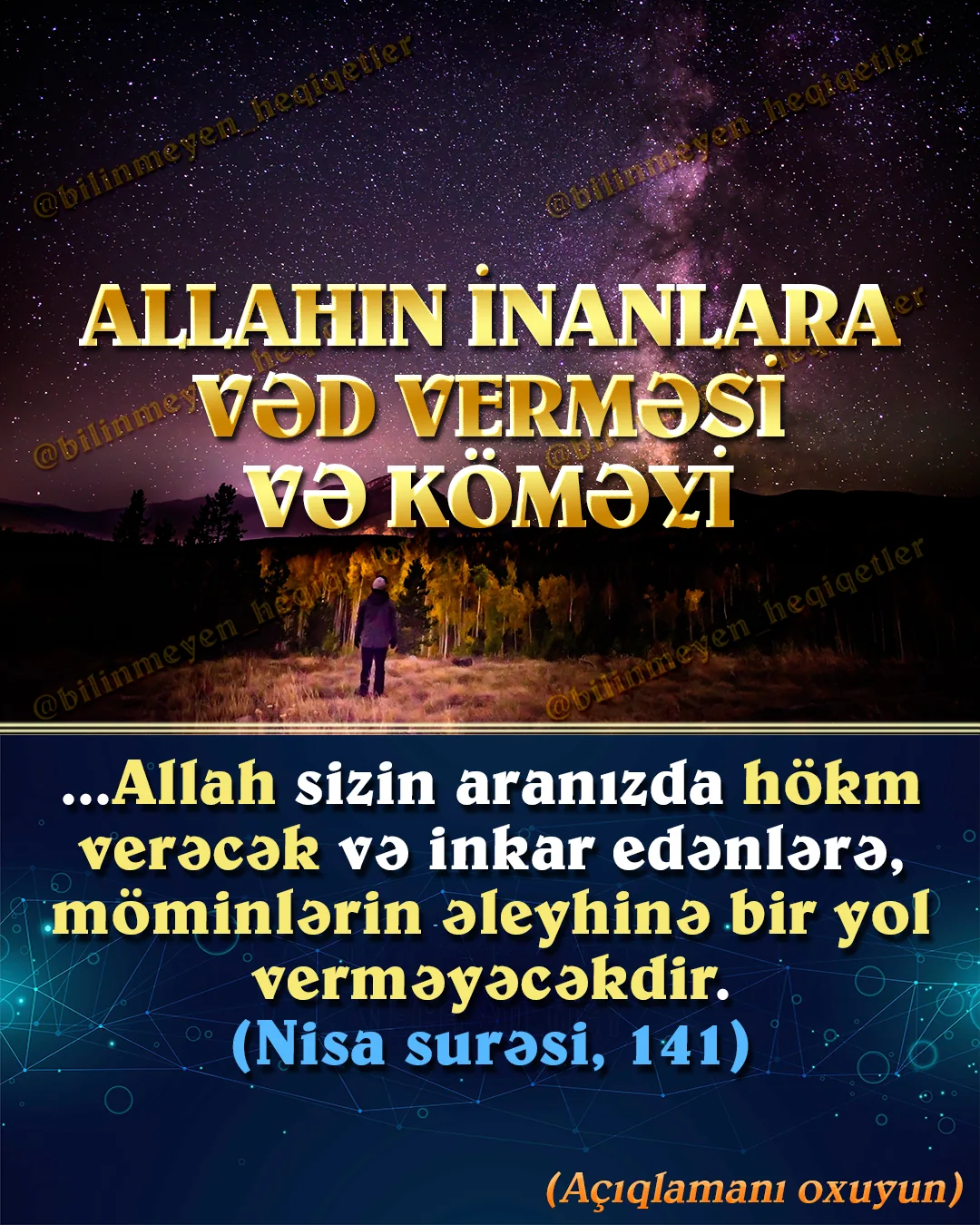Hər dövrdə yer üzündəki insanların çoxunu “...insanların çoxu inanmır”