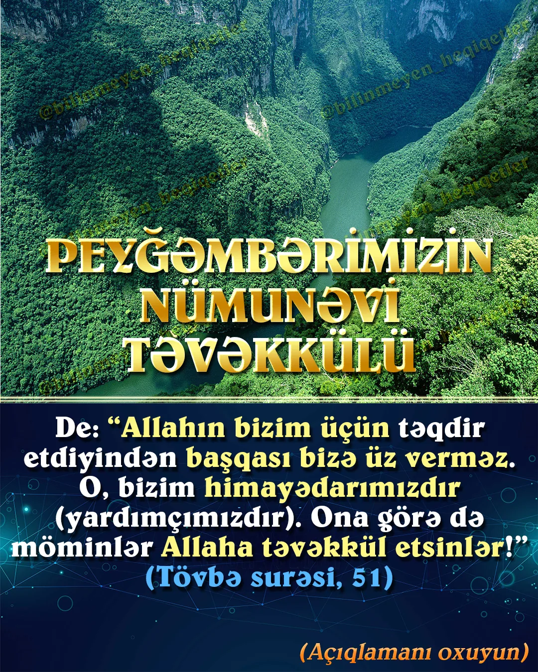 Hər hansı bir çətinliklə, nəfsinin xoşlamadığı bir vəziyyətlə qarşılaşan hər mömin, Quran