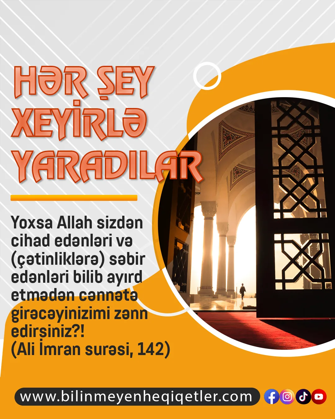 Hər şey xeyirlə yaradılar