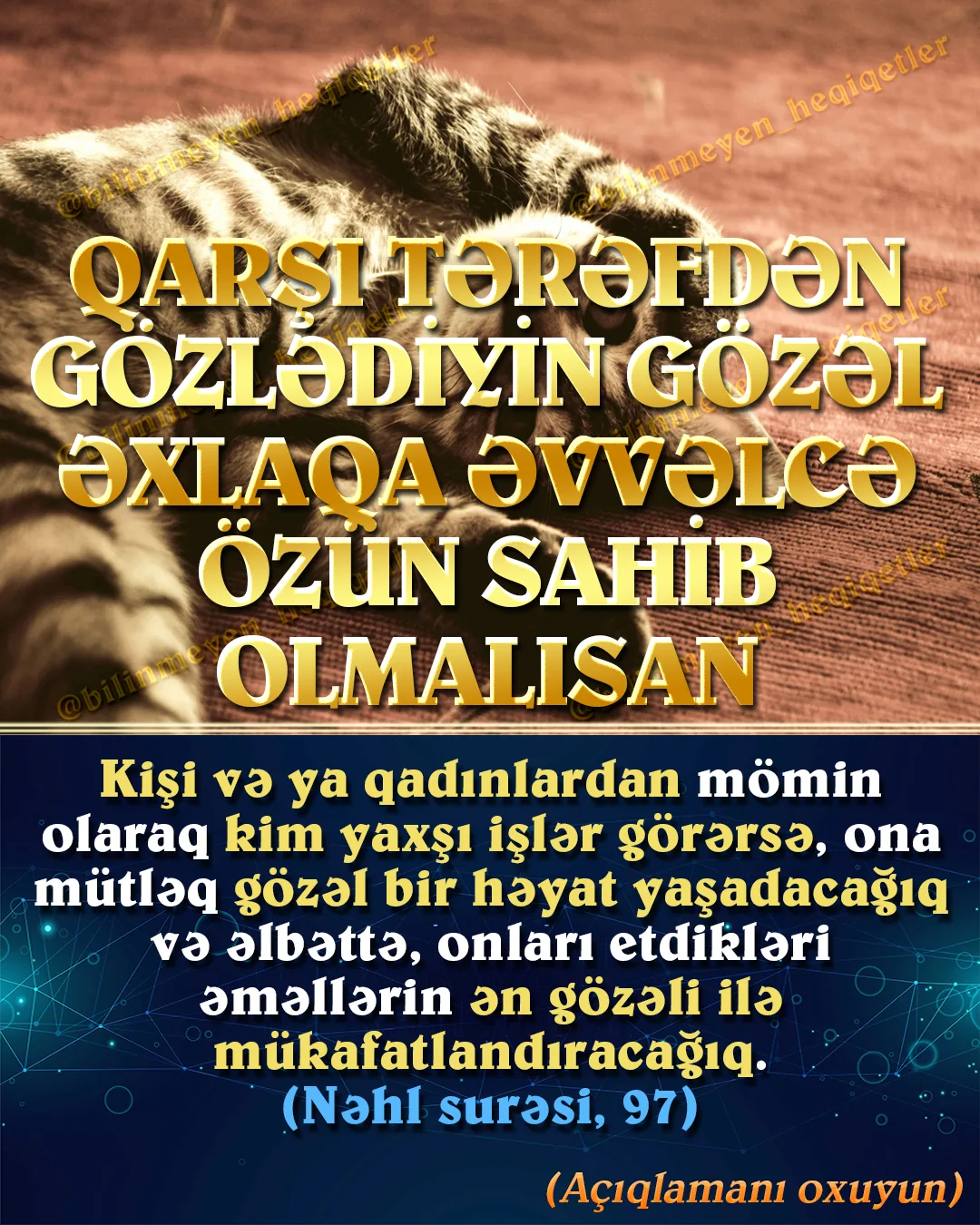 Hər insanın zehnində “ideal insan modeli” var