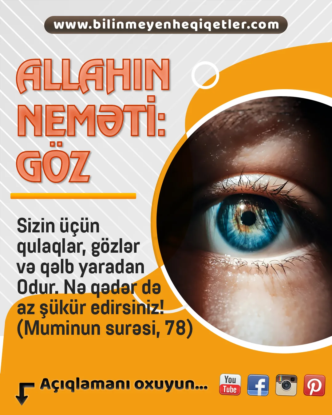 Hər kəs gün ərzində heç fərqində olmadan minlərlə dəfə gözlərini qırpır