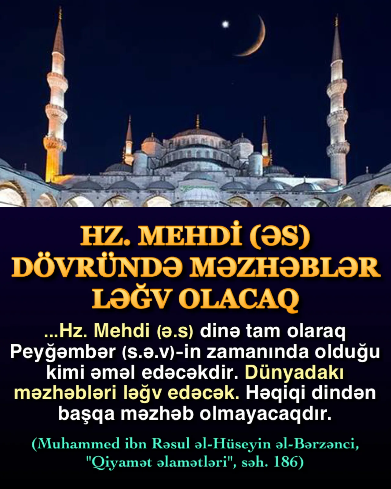 Hz. Mehdinin gəlişi haqqında müjdələr