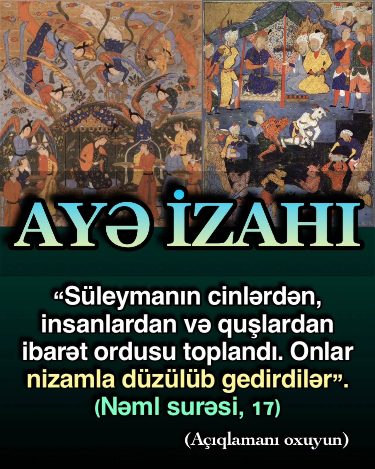 Hz. Süleyman (ə.s) ilk cinlərdən bəhs edir