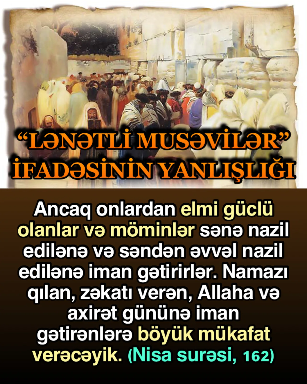 Bütün musəvilərin lənətli olması iddiası