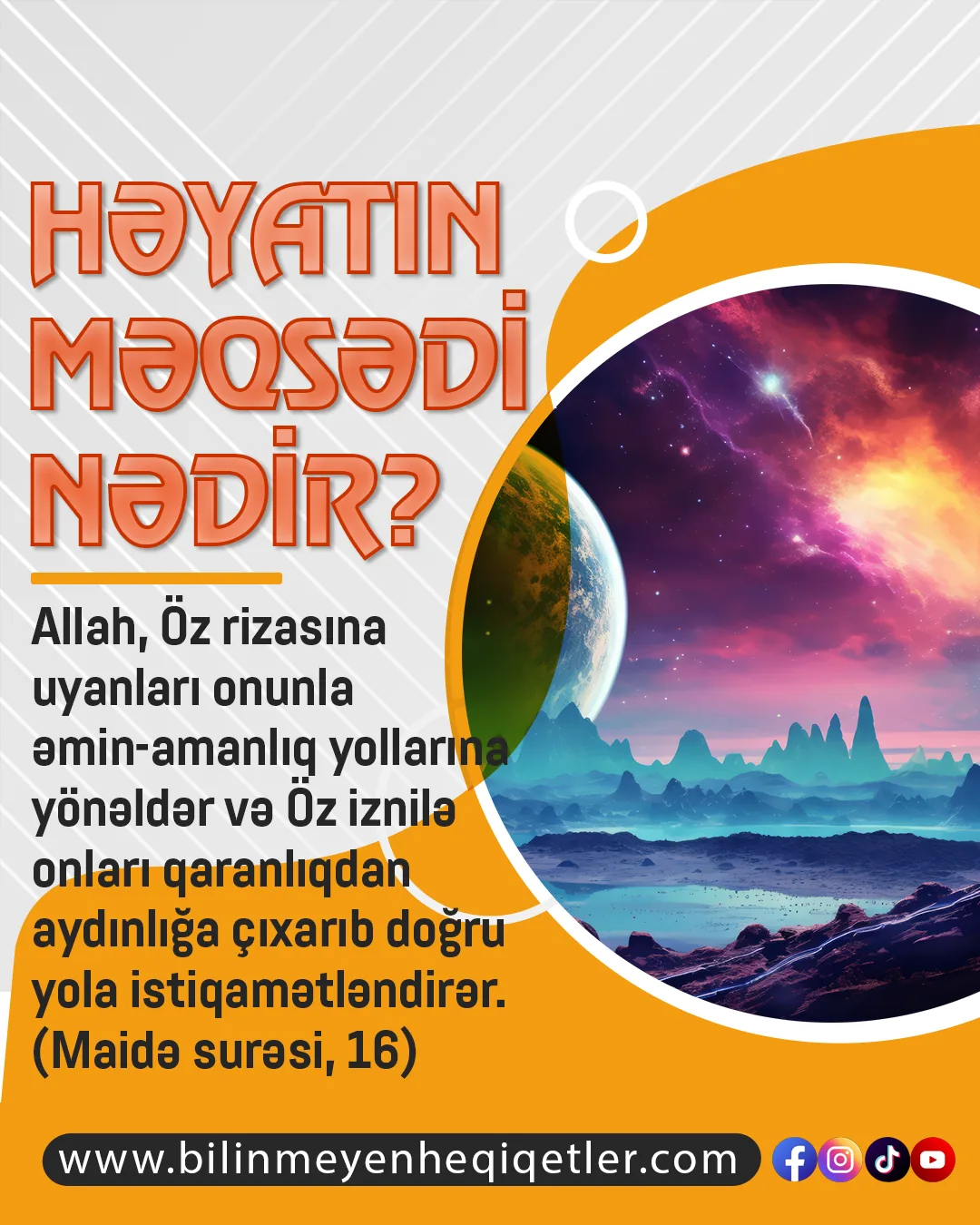Həyatın məqsədi nədir?