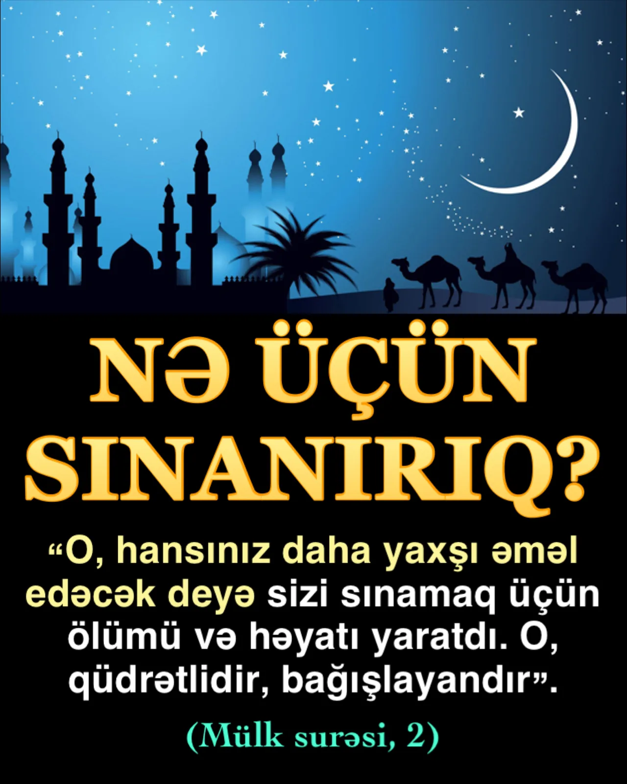 «İman etdim» demək kafi deyil