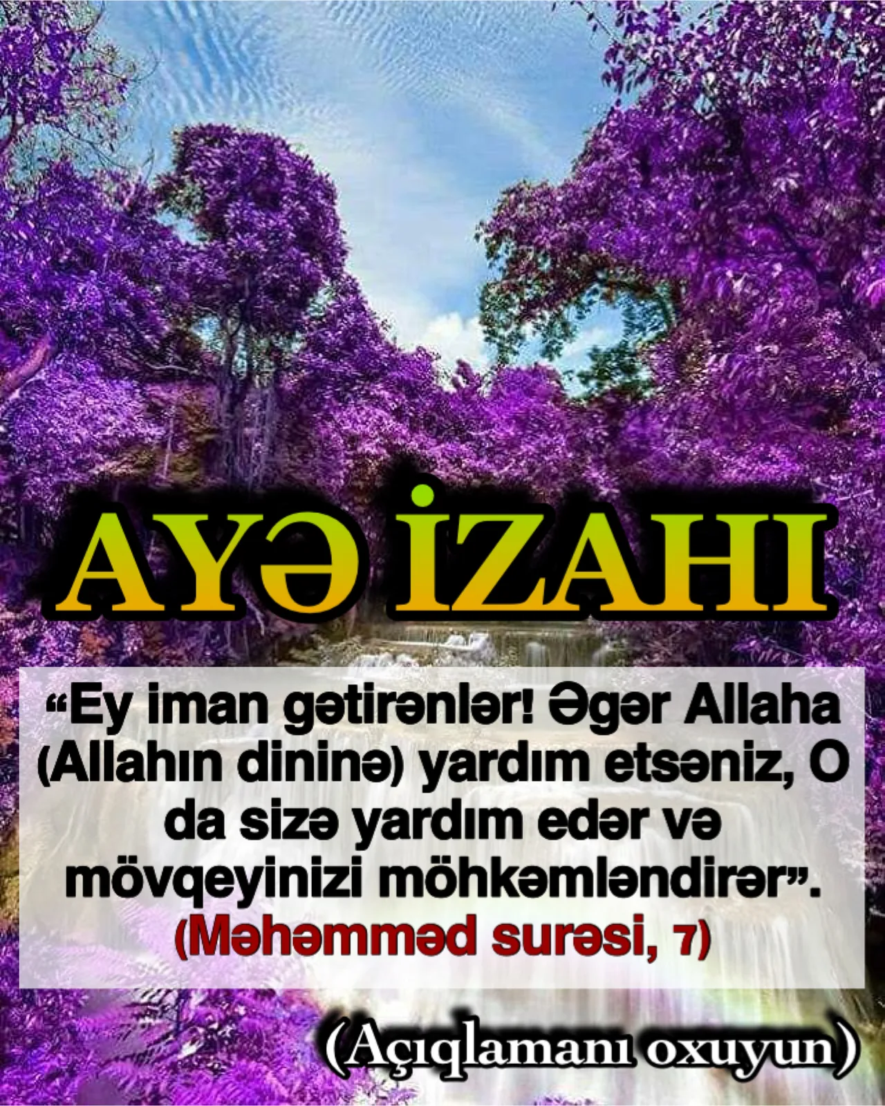 İman gətirənlər həyatı boyu Quran əxlaqını insanlar arasında yaymaq və insanların Allaha iman
