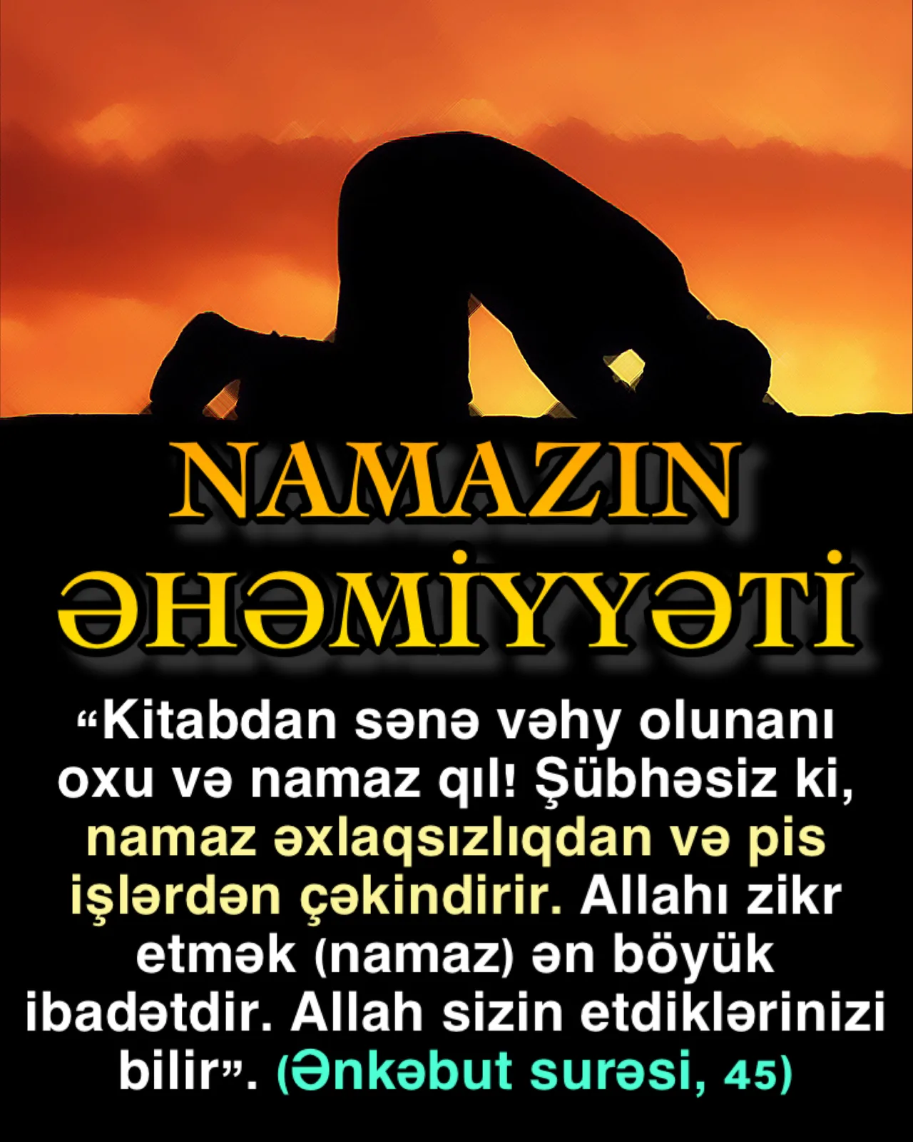Üç vaxt namaz ibadəti