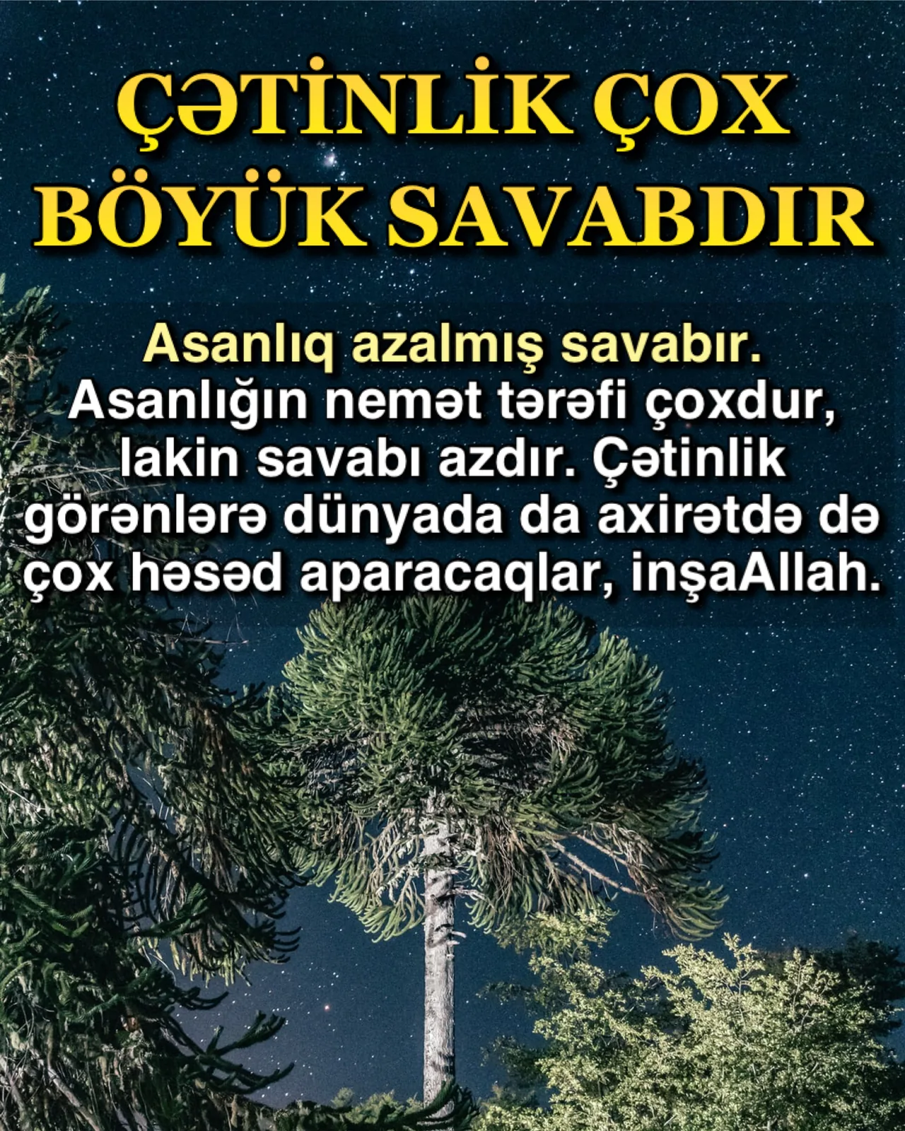 İmtahanın sirri: bolluq və çətinlik