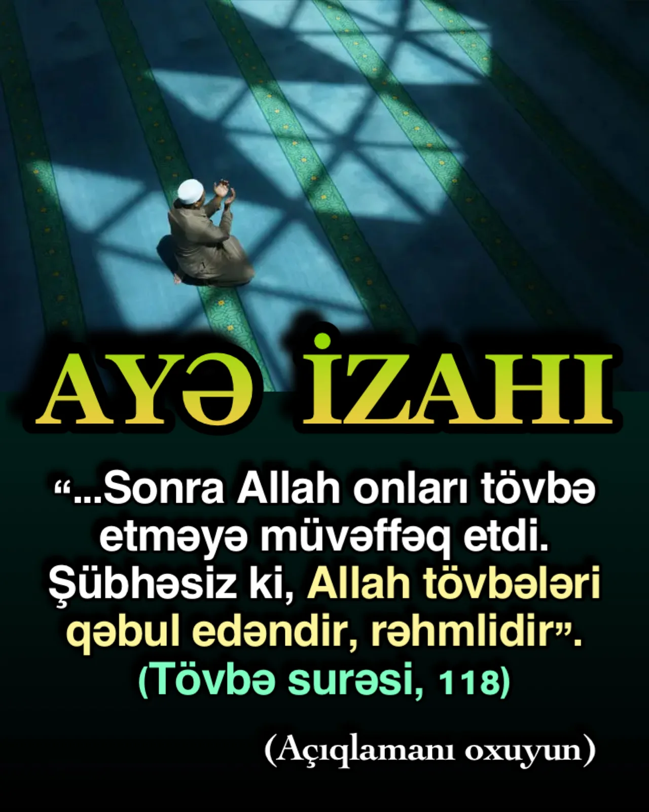 İnsan bəzi qüsurlara, əskikliklərə, acizliklərə sahib olaraq yaradılmış bir varlıqdır