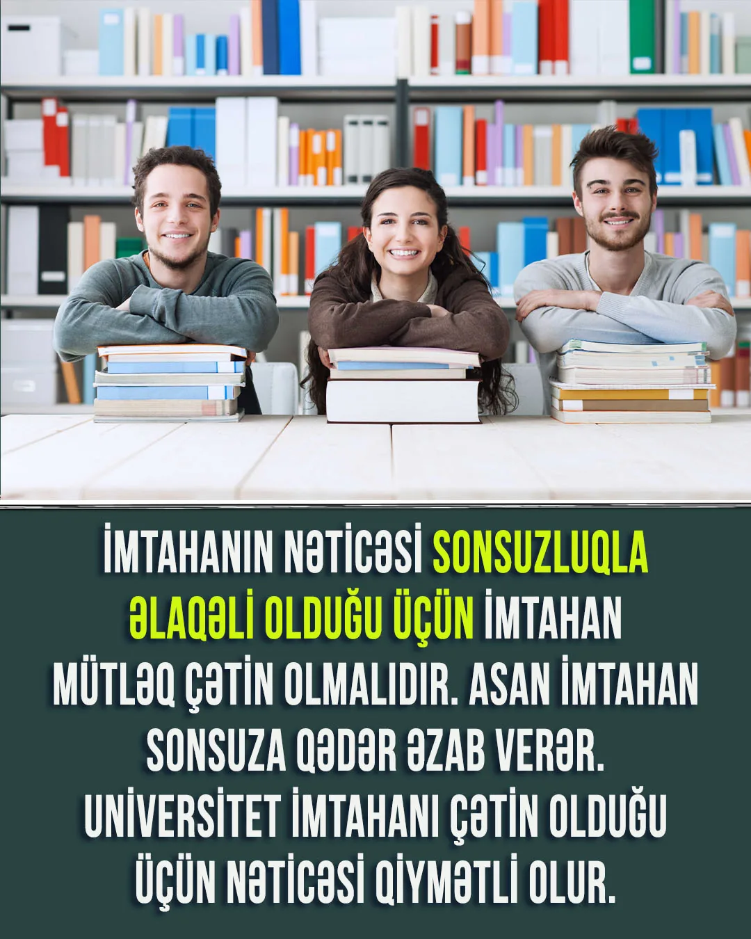 İnsan çətinlik, yaxud sıxıntı yaşadığı zamanda iki fərqli səs eşidir