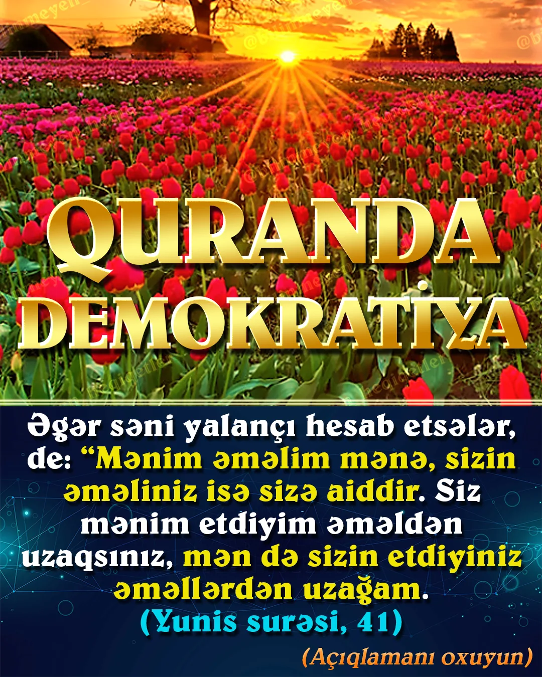 İnsan həyatının çox mühüm hissəsi olan və həyat keyfiyyətini yüksəldən azadlıq ancaq