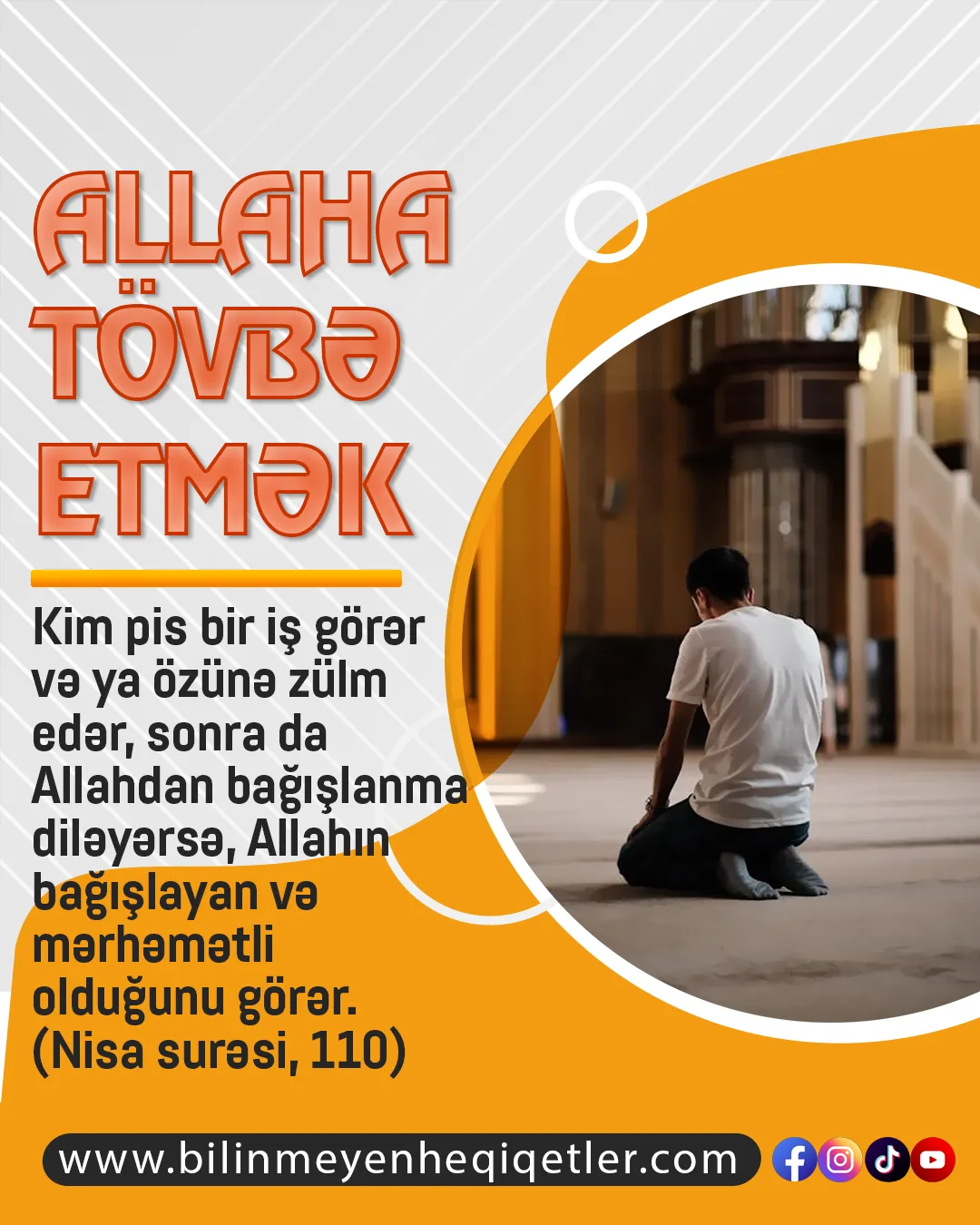 İnsan qəflətə düşə bilən, unudan, yanıla bilən, səhv edə bilən varlıqdır