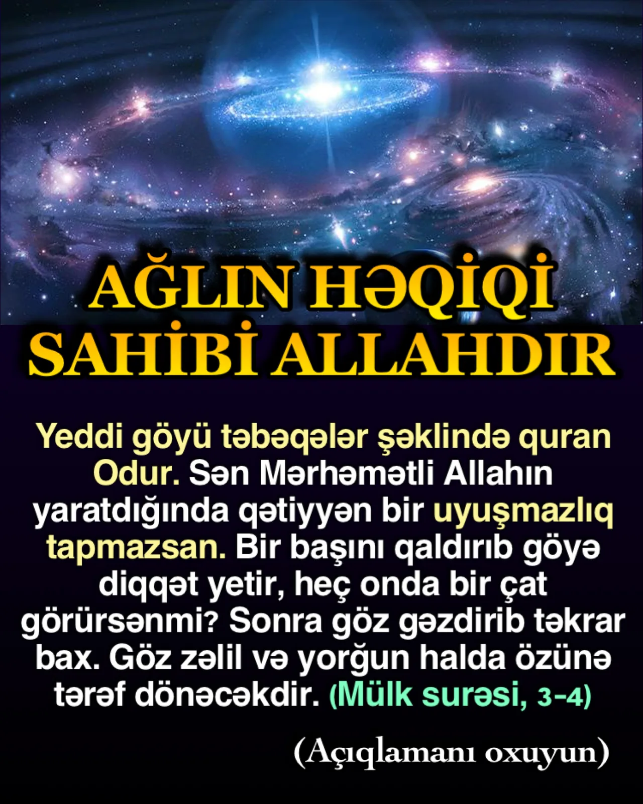 İnsan yaradılmış bir varlıqdır
