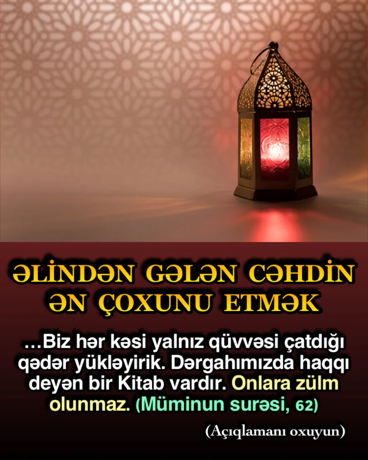 İnsanın ağlına batmayan bir mövzu olanda nəfsi buna bəhanə tapır